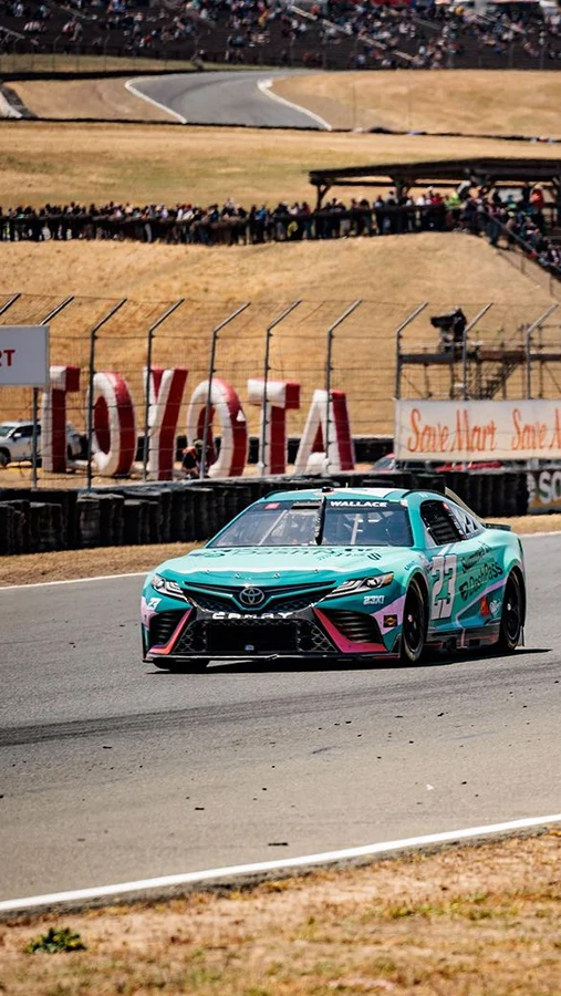 Race car and Sonoma Raceway