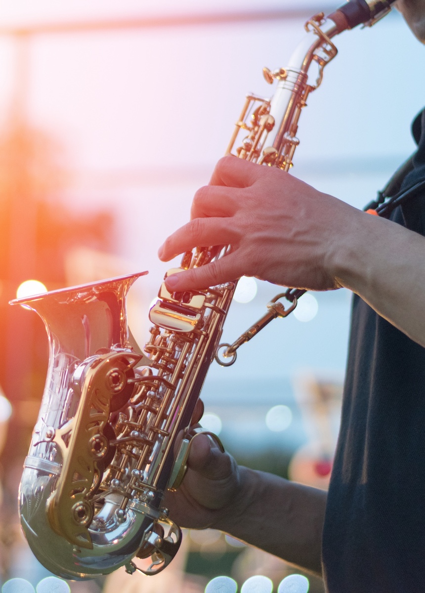 Man playing saxophone